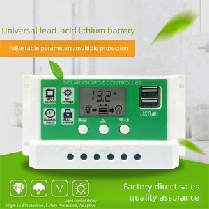 XZJ suministro directo al por mayor 12V24V controlador de carga Solar PWM, 10A/20A/30A regulador de cargador inteligente para sistema de luz de calle - Product Image 2