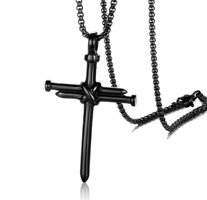 Hip-hop Croix Chaîne Collier Bijoux Hommes Mode Nail Croix Collier Personnalisé En Acier Inoxydable Charme Pendentifs HOMMES - Product Image 4