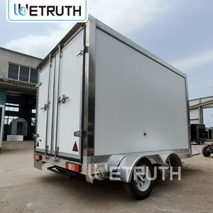 Crème glacée distributeur automatique congélateur réfrigéré nourriture remorque petite épicerie collation alimentaire acier inoxydable GPS suivi 4 roues - Product Image 3