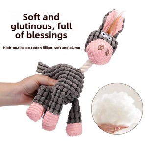 Juguete Masticable para Perros con Sonido, Diseño Original de Burro, Resistente a Mordeduras e Indestructible, para Perros Pequeños y Medianos - Product Image 3