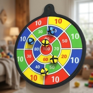 Kids Safe <b>Dart</b> Board Indoor Kids <b>Dart</b> Game OEM Eco-friendly Safety 6 <b>Darts</b> 6 Sticky Balls - Product Image 1