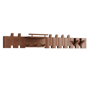 Piano Key Coat Rack for Front <b>Door</b>, Wall-Mounted, Hole-Mounted, Living Room, Home Use, Entrance Hall, Multifunctional Creative - Product Image 5
