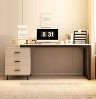 Bureau d'ordinateur portable en bois blanc simple, best-seller, avec hauteur réglable et design ergonomique pour le bureau, l'ordinateur et les études