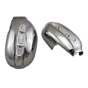 Bonne qualité, accessoires extérieurs de voiture, couvercle de rétroviseur chromé avec lumière led, année 1996 - Product Image 3