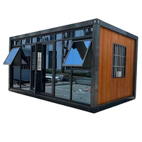 Maison préfabriquée démontable en kit, maison conteneur en acier, panneau sandwich 20 pieds 40 pieds pour bureau à domicile
