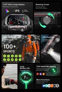 Phi thường craftsmanship đa thể thao chế độ sẵn sàng cho bất cứ điều gì C40 Pro Đồng hồ thông minh hỗ trợ 24 giờ mỗi ngày theo dõi sức khỏe BT cuộc gọi - Product Image 5