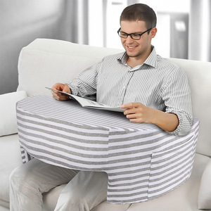 Du Babo Reading Pillow Oblong Striped Ergonomic <b>For</b> Leisure Office Outdoor Use - Product Image 1