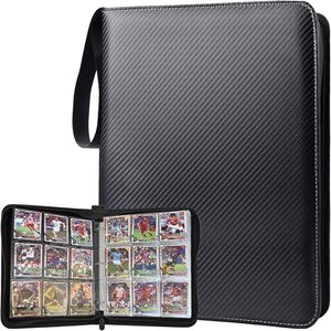 Carpeta de 9 bolsillos de cuero PU para cartas de juego, álbum de cartas, carpeta para tarjetas de béisbol, soporte para tarjetas coleccionables TCG y tarjetas deportivas - Product Image 5