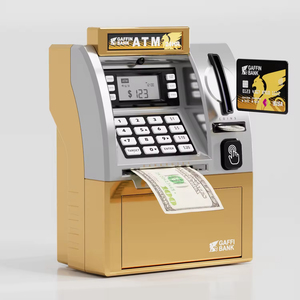 Mini banque électronique ATM Tirelire avec écran LCD, jouet pour enfants, avec reconnaissance des pièces de monnaie et fonctionnalité de <span class=keywords><strong>carte</strong></span> de débit - Product Image 6