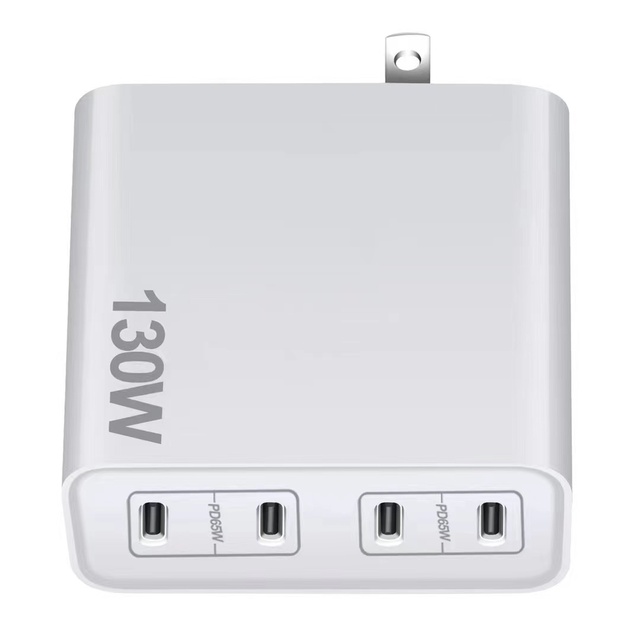 High Quality GaN 130W GaN Charger USB Type C PD Fast Usb Wall Charger with Quick Charge for Smartphone Laptop