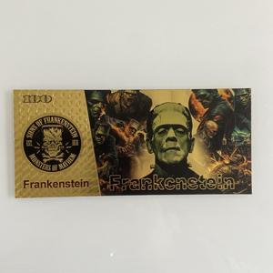 ธนบัตรฟอยล์สีทองมีแผ่นฟอยล์สีทองลายภาพยนตร์แนวสยองขวัญสไตล์อเมริกันออกแบบได้ตามต้องการ - Product Image 3