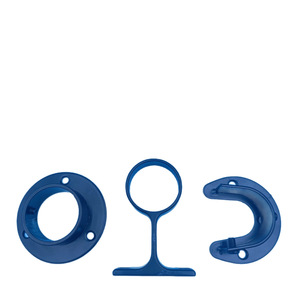 Curtain Rod <b>Bracket</b> 33mm Round Tube Flange Base Heavy Duty <b>Plastic</b> Mounting Hardware Accessory for Roman Rod Wardrobe - Product Image 5
