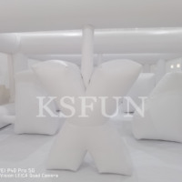 KSFUN 33x20 pieds Grande arène de Nerf gonflable de qualité commerciale Bunker de combat de Nerf gonflable Jeux gonflables pour enfants et adultes