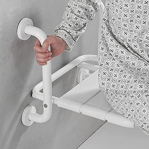 Siège de douche pliable Jiepai, monté au mur, capacité de 150 kg, chaise de sécurité pour personnes âgées et handicapées, utilisation dans la salle de bain - Product Image 3