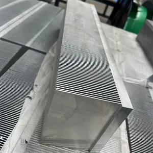 benutzerdefinierte extrusion hohe leistung geführt quadratischen aluminium-körper heatsink wärmedämpfe