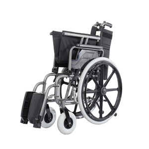 Silla de ruedas bariátrica de 56cm de ancho extra ancho para adultos y personas mayores con asiento de 24 "de ancho, soporta hasta 130kg - Product Image 1