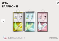Écouteurs intra-auriculaires de type C avec principe de voix dynamique Écouteurs filaires mignons avec pochettes bananes pour l'aviation sportive