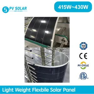 Panel surya fleksibel, Panel surya fleksibel 400w 420w 430w 440w ringan Sunman 450watt Panel fleksibel surya