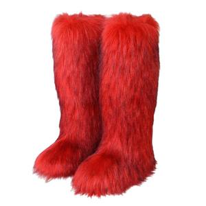 2026 Style Trendy Fashionable Big Size High-Heeled Flat <b>Boots</b> Winter Comfortable Warm Thick Fur Breathable <b>Lightweight</b> Thermal - Product Image 6
