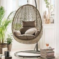 Plus design pas cher prix support en métal grande capacité de chargement jardin extérieur patio balcon rotin bambou canne hamac balançoire chaise