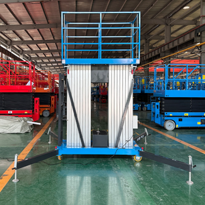 14 मीटर अलॉयज एलिवेटेड वर्क प्लेटफॉर्म बिक्री के लिए एल्यूमीनियम डबल मस्तूल हवाई कार्य मंच - Product Image 3