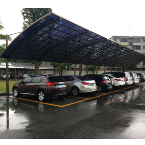 Tente d'abri de voiture en aluminium à <span class=keywords><strong>3</strong></span> auvent pour parking Cadre métallique avec <span class=keywords><strong>bois</strong></span> traité sous pression Nature's pour garages - Product Image 5