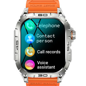 Reloj inteligente 2025 K63 para hombre, pantalla AMOLED de 1,96 \ ", Monitor de ritmo cardíaco, llamada BT, batería de 380mAh, IP68, resistente al agua, deportes, Fitness K63 - Product Image 5