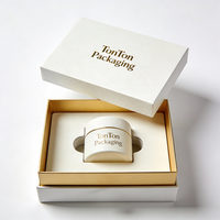 Boîte magnétique personnalisée et boîte cadeau bleue pour ensemble de soins de la peau et emballage de luxe en papier haute densité