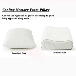 Funda de almohada de enfriamiento extraíble transpirable almohadas de espuma de memoria curvada almohada de cama para dormir - Product Image 2