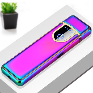 2025 vente chaude écran tactile conceptions personnalisées Cigarette Mini bobine de recharge Flip-top USB briquet avec affichage de puissance mode - Product Image 4