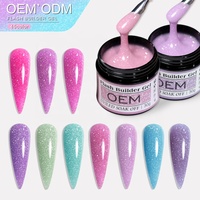 Vente en gros label privé gel dur pour la construction gel d'extension des ongles solide gelée gel de construction vernis à ongles