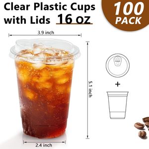 Vaso de Plástico PLA Biodegradable de Grado Alimenticio Personalizado de 90 mm de Diámetro con Tapa Reutilizable para Café y Té con Leche con Tamaños Personalizados - Product Image 2