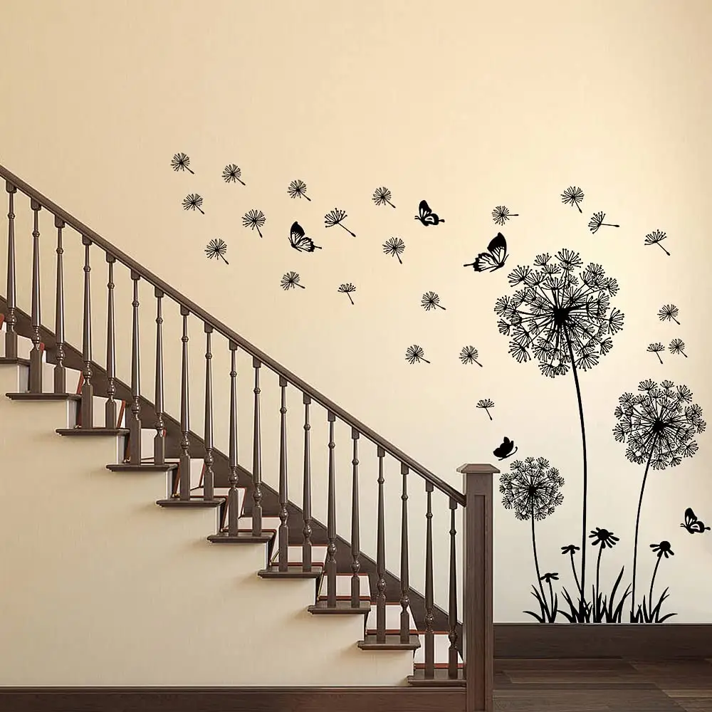 Cheap Price Custom Flowers Peel and Stick Removable Stickers Nordic Decoration Home Tree Flower Wall Sticker