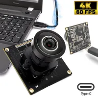 Cámara Industrial IMX678 60fps 4K, Módulo con Protocolo UVC, Sin Controladores, Interfaz Tipo-C, Lente M12 con Montura S, Compatible con Detección Facial