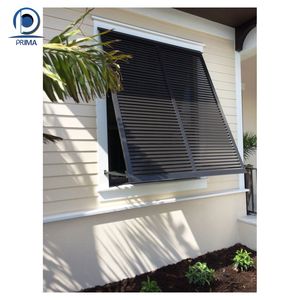 Prima moderne en aluminium persienne fenêtre <span class=keywords><strong>lames</strong></span> réglables Double déviation salle de bain évent rouleau aveugle obturateur auvent persiennes ouvertes - Product Image 6
