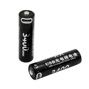 1.5v 3400 Mwh急速充電Aaリチウムイオンスマート充電式バッテリー家電用 - Product Image 3