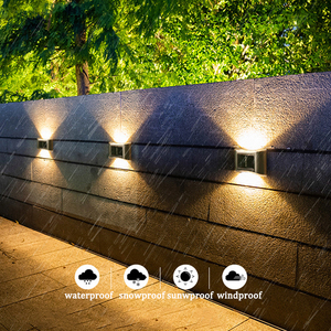 Lámpara Solar LED con Sensor para exteriores, luz de pared impermeable para decoración de jardín - Product Image 2