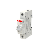 Disjoncteur miniature ABB SJ201-C16 unipolaire 16A 230/400VAC courbe C 6kA capacité de coupure en cas de court-circuit