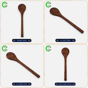 Cuchara de Servir de Madera Marrón CCI de 10.5 Pulgadas, Utensilio de Cocina de Madera Natural para el Hogar, Vajilla, Cocina, Servir Alimentos, al por Mayor - Product Image 2