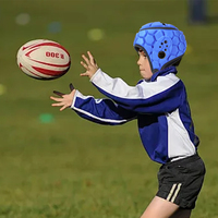 Casco de Fútbol Americano, Casco Flexible de Espuma EVA, Gorra de Rugby, Paquete Deportivo, Cascos de Rugby para Niños