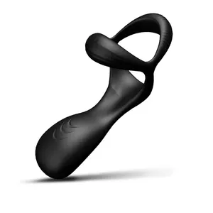 男性用ダブルコックリングスリーブコックペニスバイブレーターリング付きシリコン振動リング無料サンプルセックス製品をカスタマイズ
