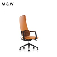 Usine M & W Chaise de bureau de direction, ergonomique, pivotante, à dossier haut de gamme