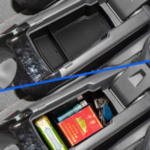 Pour <span class=keywords><strong>Peugeot</strong></span> 2008/<span class=keywords><strong>208</strong></span> 2021 Compatible Organiseur de console centrale Bac de rangement pour accoudoir Boîte de rangement imperméable Accessoires intérieurs - Product Image 2