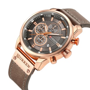 Montres-bracelets pour homme Curren 8291, mouvement à quartz, mode décontractée, date automatique, <span class=keywords><strong>bracelet</strong></span> en <span class=keywords><strong>cuir</strong></span>, montres pour hommes, <span class=keywords><strong>Montre</strong></span> Relojes Para Hombre - Product Image 1
