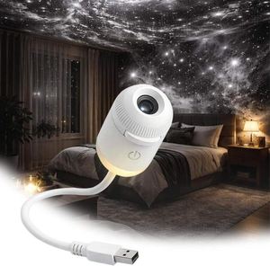 USB Portable Ultra-Clear Mini LED <b>Projector</b> Romantic Galactic Star Aurora Atmosphere Nightlight Modern Direct Mail Bedroom - Product Image 2
