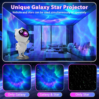   Mini projecteur LED astronaute pour chambre à coucher, lampe de projection colorée, ornement de cadeau, projecteur de ciel étoilé