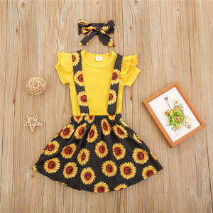 Conjuntos de Ropa Casual de Verano para Niños, 2 Piezas, Estampado Floral, Conjuntos de Ropa para Bebés Niñas, Conjuntos de Ropa para Niñas Pequeñas - Product Image 3