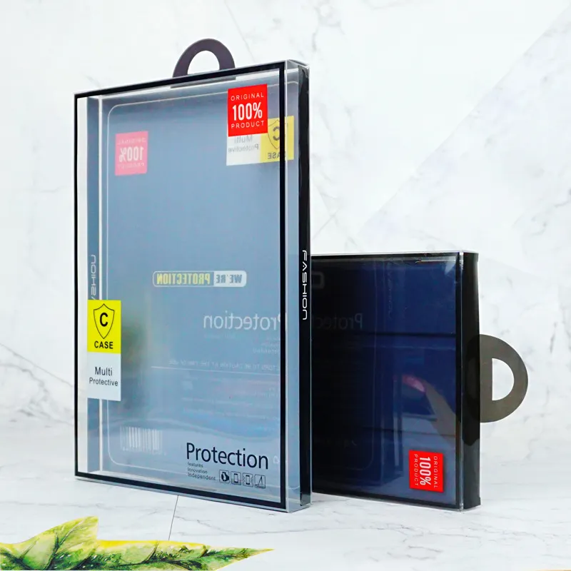 透明PVCプラスチックタブレットケース包装ボックスカスタマイズされたロゴ印刷タブレットカバーiPad用小売パッケージボックス