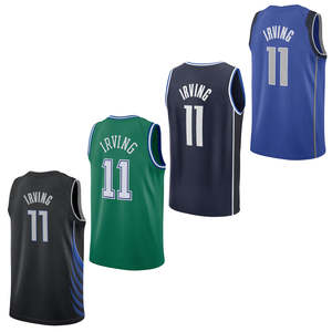 Dallas Pria # 11 Jersey Basket Kyrie Irving Bordir Pakaian Olahraga Remaja dengan Logo Edisi Kota Seragam Jahitan Musim Panas - Product Image 1