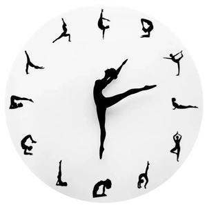 Reloj de pared de bailarina encantador para decoración del hogar, cronógrafo grande con aguja de mano, para Ballet y chica - Product Image 1